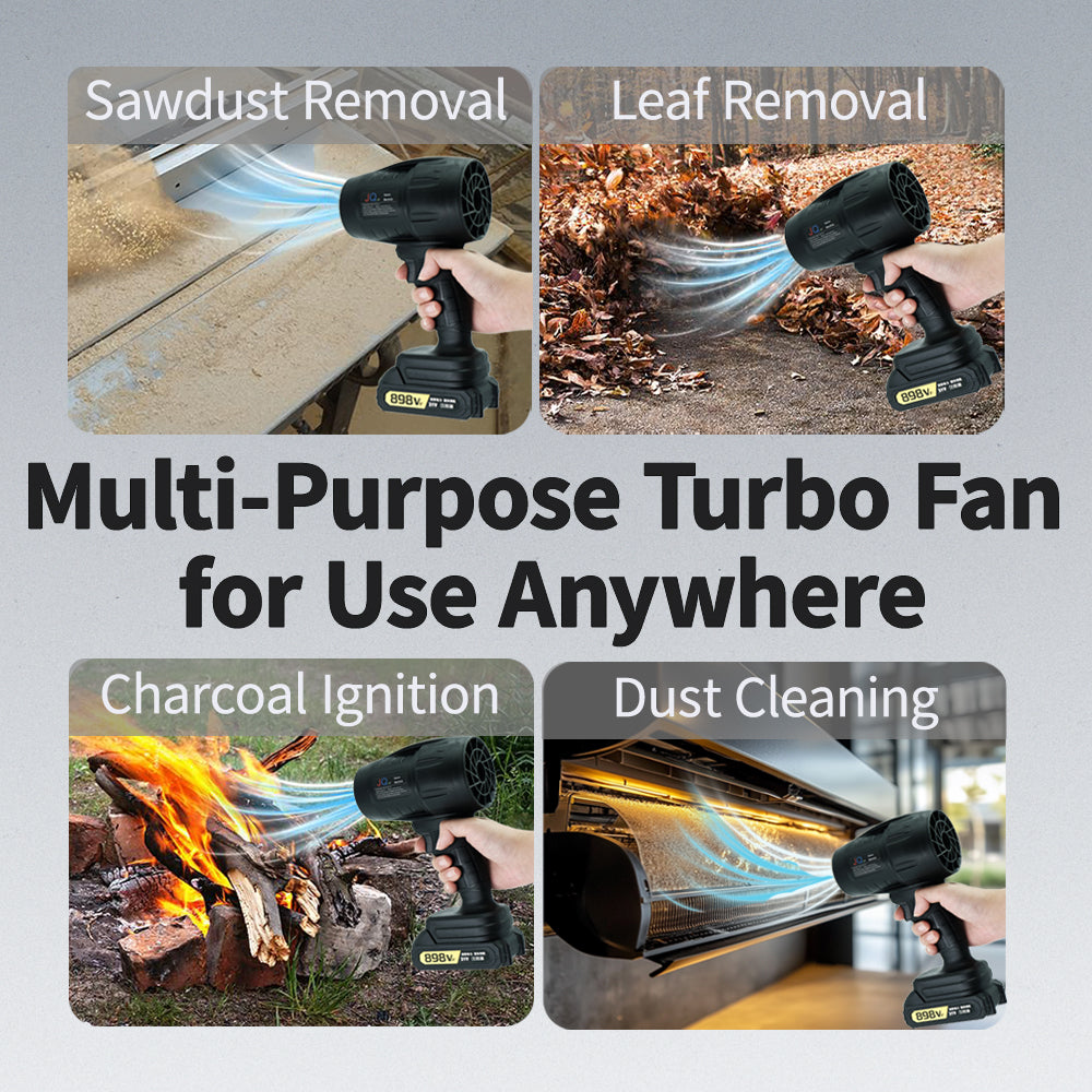 500g Wind Power Turbo Fan – Ideal for Daily Cleaning and Creative Gifts,with 21V Makita Battery